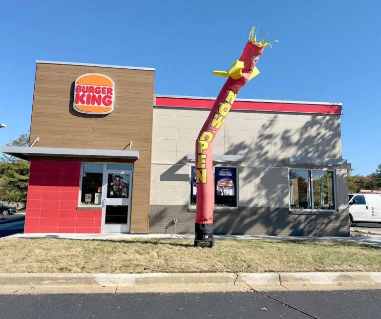 The newly remodeled Burger King on Livingston Road in Accokeek will now have two lanes in the drive-thru and digital ordering kiosks and a pickup counter for customers inside the establishment. (Anthony Tilghman/The Washington Informer)
