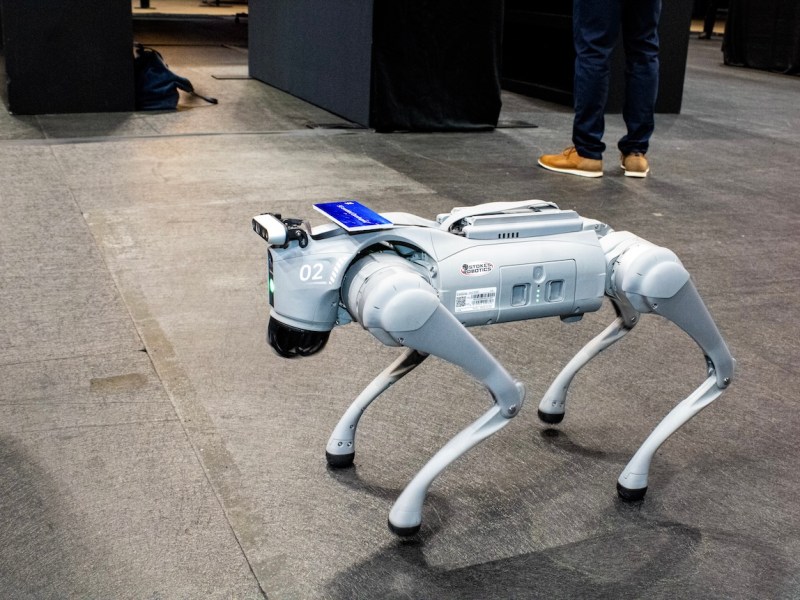 RED, the robotic dog, was one of the gadgets featured at the Verizon Business Innovation Session on Sept. 17. (Cleveland Nelson/The Washington Informer)